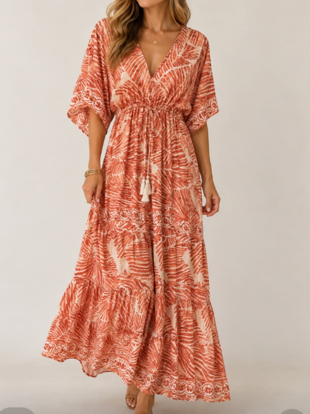 Boho Maxi Dress, NWT